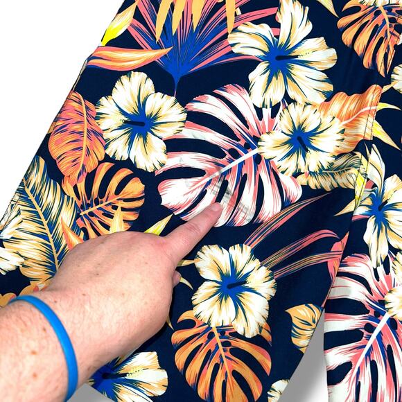 No Boundaries Mens Board Shorts Swim Trunk Swimsuit Tropical Floral Print Sz 32 - Picture 8 of 8